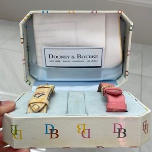 Dooney and Bourke Watch bands pink and beige.